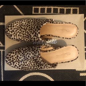 Madewell leopard cowhide Clogs